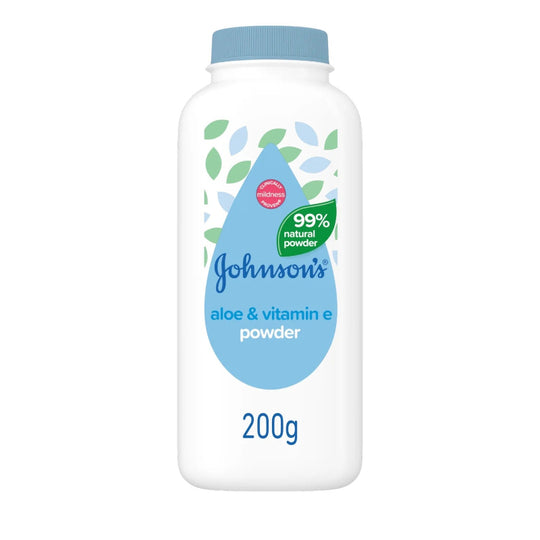 Johnson's Baby Aloe Vera Powder 200g - Case of 6
