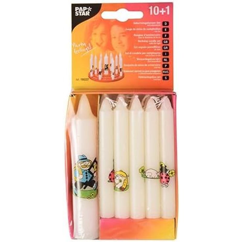 HotStar Candele Cilindriche Cera a Colonna Durata 7 Ore d40 h70 mm Colore Rosso Set di 8 Pezzi