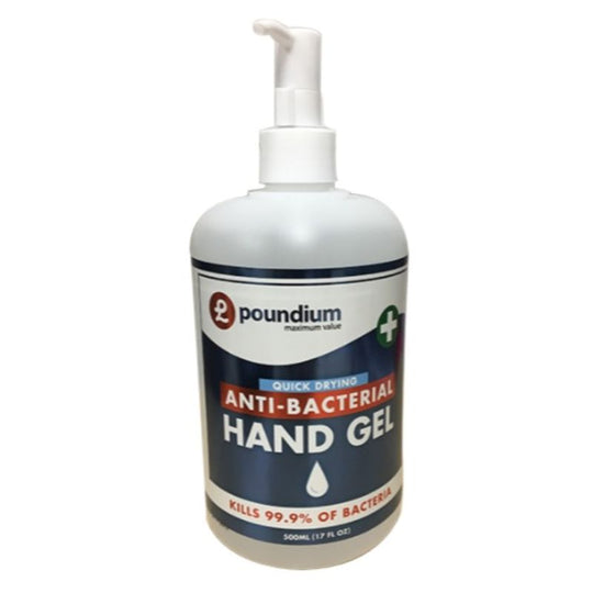 Poundium Antibacterial Hand Gel 500ml Pump