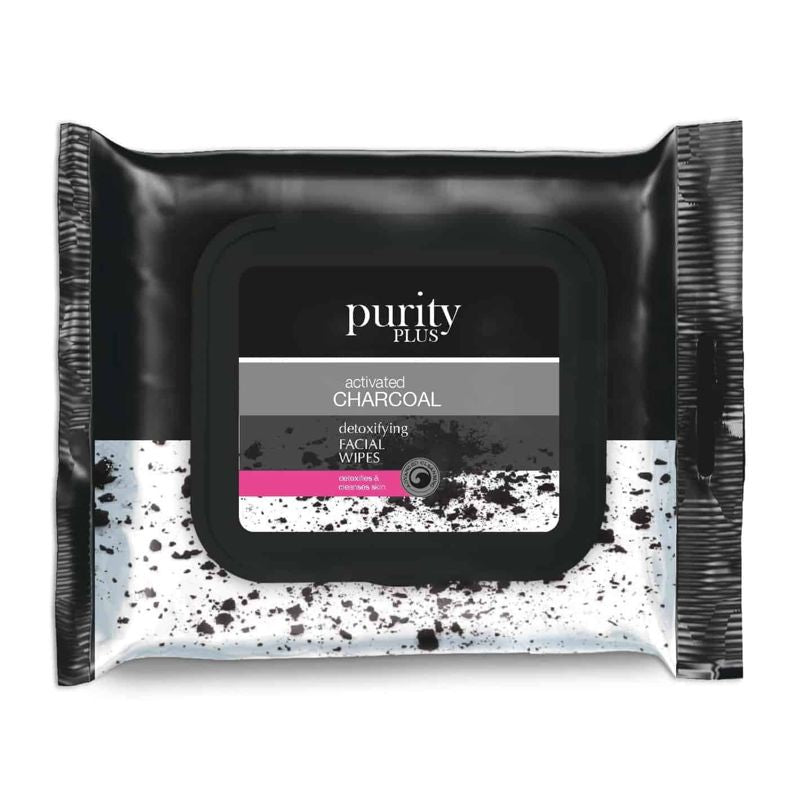Purity Plus Charcoal Facial Wipes 30 Pack Wholesale