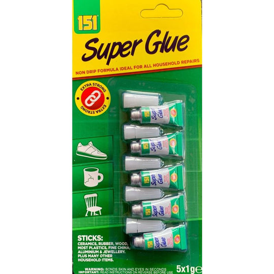 151 Super Glue 1G 5 Pack - Case of 12