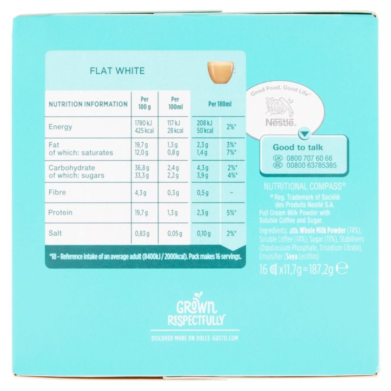 NESCAFÉ Dolce Gusto Flat White coffee pods 16 Pack Case of 3 Wholesale