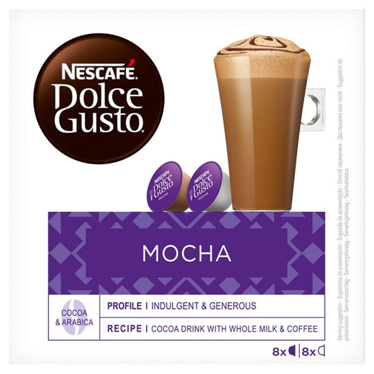 NESCAFÉ Dolce Gusto Mocha coffee pods 16 Pack - Case of 3