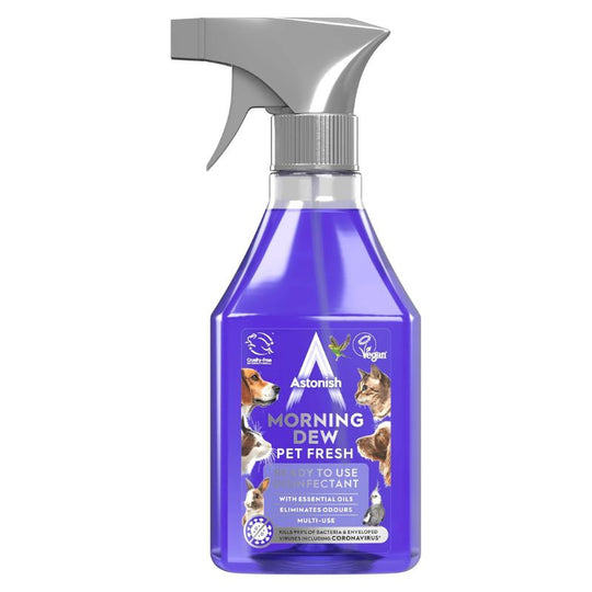 Astonish Pet Fresh Disinfectant Spray Morning Dew 550ml - Case of 12