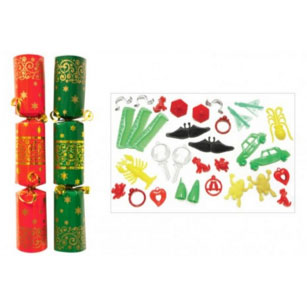 Christmas Crackers Red & Green 11" 50 Pack