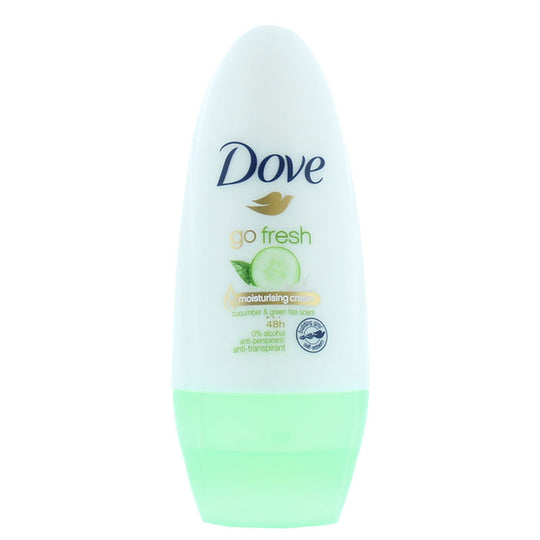 Dove Roll On Go Fresh 48h Anti-perspirant Moisturising Cream Cucumber & Green Tea 50ml - Case of 6