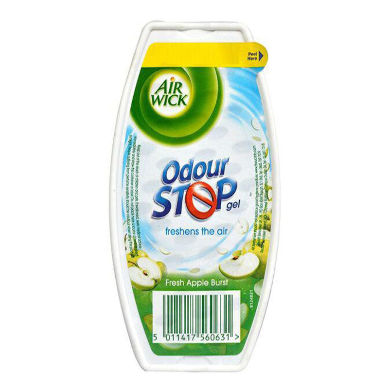Air Wick Air Freshener Odour Stop Gel Fresh Apple Burst 150g Case of