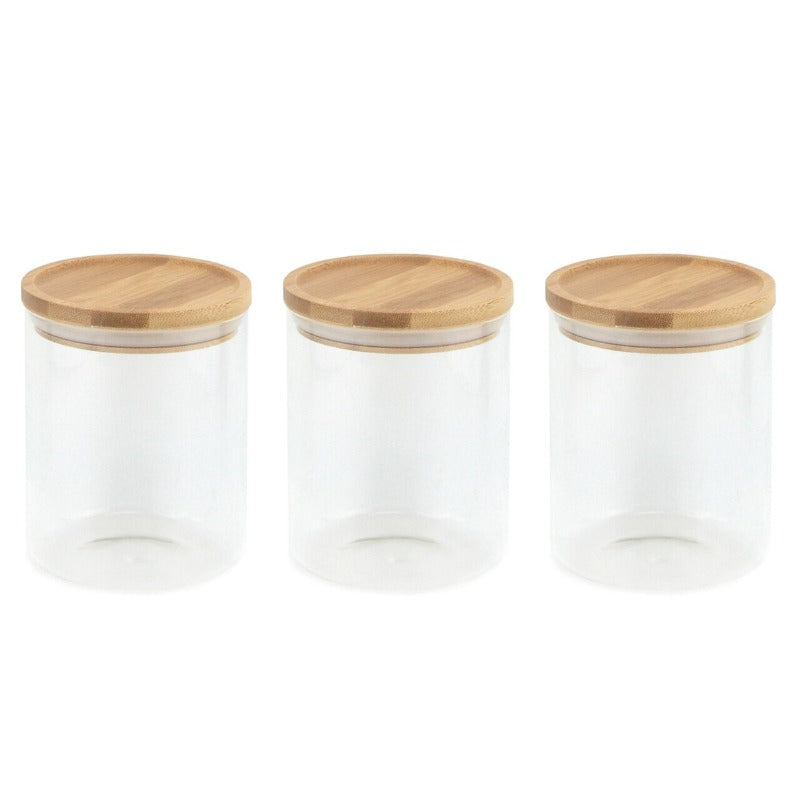 Apollo Borosilicate Glass Canisters Set of 3 Wholesale