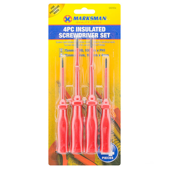 Marksman Insulated Screwdriver Set 4 Pack