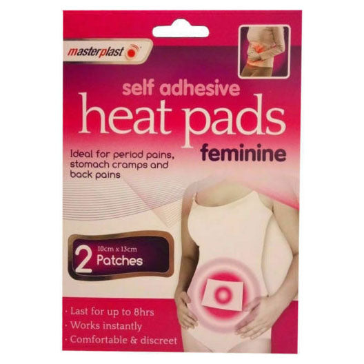 Masterplast Self Adhesive Heat Pads Feminine 2 Patches Wholesale