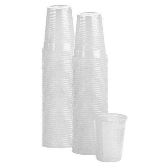 Disposable Plastic Drinking Cups Clear 100 Pack