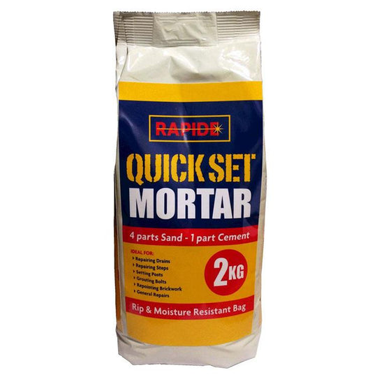 Rapide Quick Set Premixed Mortar 2Kg - Case of 6