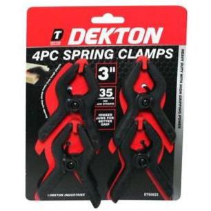 Dekton Spring Clamps 3" 4 Pack