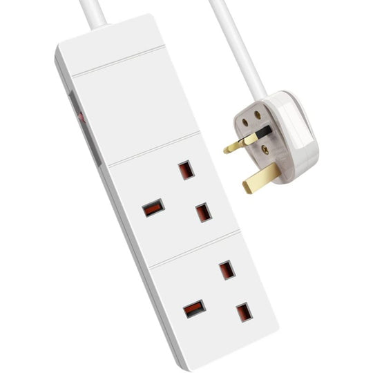 ExtraStar 2 Gang 2m Indicator Side Switched Extension Lead