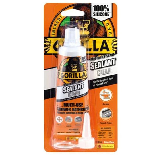 Gorilla Sealant Clear 80ml Tube Display - Case of 6