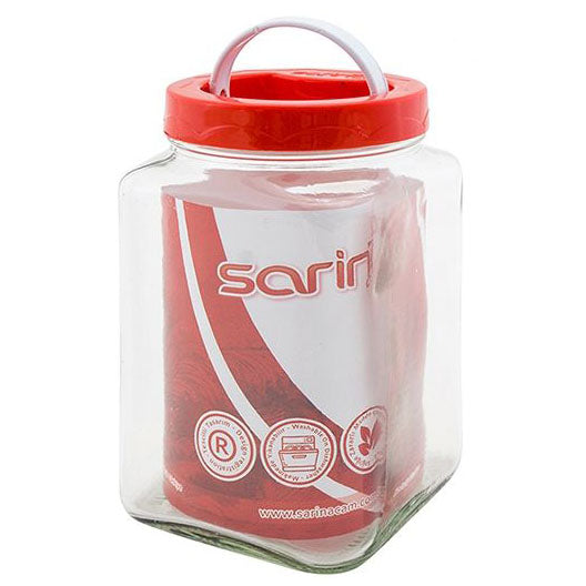 Sarina Glass Cornered Pantry Jar Small 1500cc Wholesale