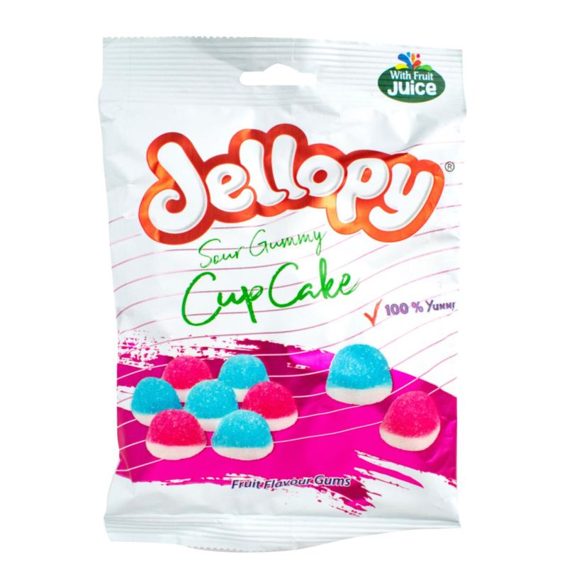 Jellopy Sour Gummy Cup Cakes 160g Wholesale
