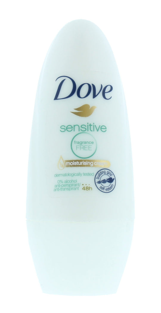 Dove 50ml Roll On Antiperspirants Deo Sensitive - Case Of 6