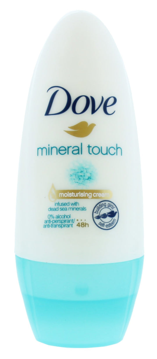 Dove 50ml Roll On Anti Perspirant Deodorant Mineral Touch - Case Of 6