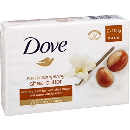 Dove Soap Shea Butter Bar 2X100g - Case of 12