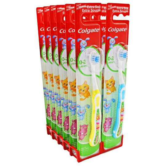 Colgate Toothbrush 0-2 Years Smiles Extra Soft - Tray of 12