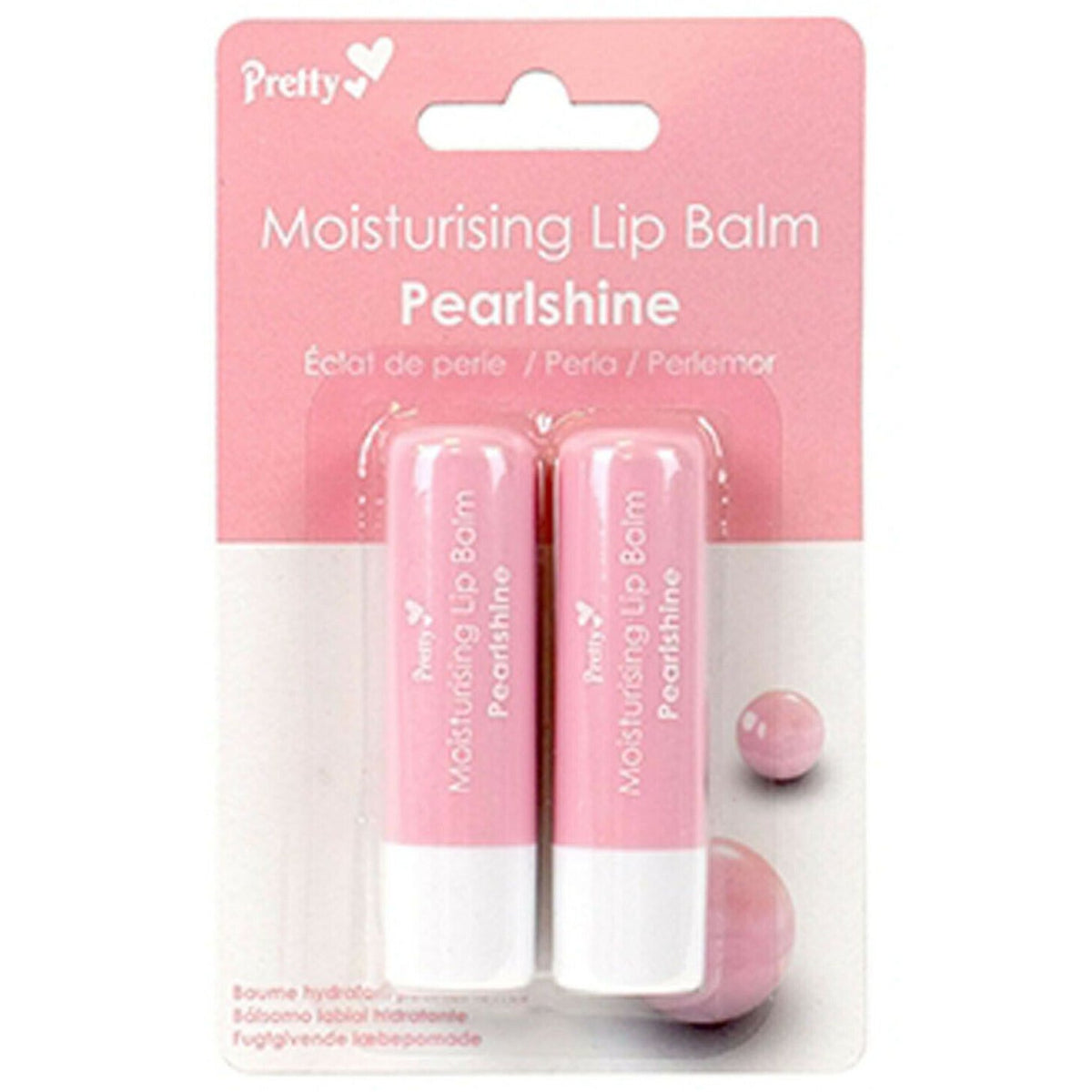 Pretty Moisturising Lip Balm Pearlshine 2 pack Case of 12 Wholesale