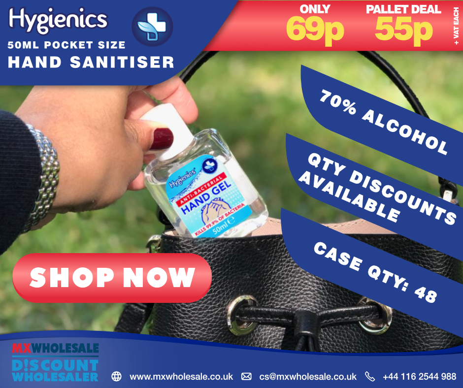 Hygienics hand gel outlet