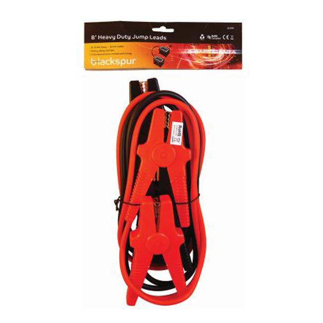 Blackspur Heavy Duty Jump Leads 8 foot Wholesale