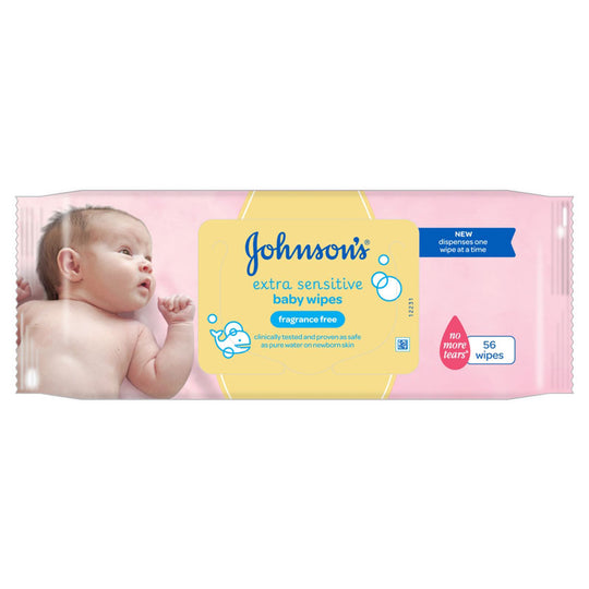 Johnson's Baby Wipes Extra Sensitive 56 Pack