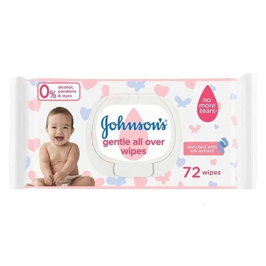 Johnson's Gentle All Over Baby Skincare Wipes - Case of 6