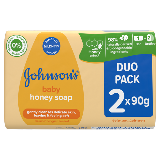 Johnsons Baby Honey Soap 2X90G