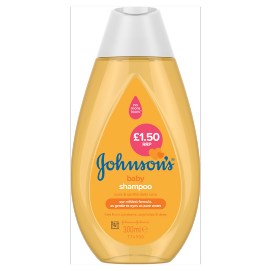 Johnsons Baby Shampoo 300ml PMP £1.50 - Case of 6