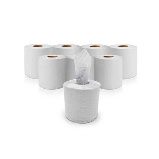 Epp Heavy Duty White Centrefeed Paper Tissue 6 Roll Pack