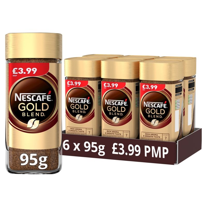 Nescafé Gold Blend Instant Coffee – Smooth & Rich Blend, Perfect For Everyday Brewing
