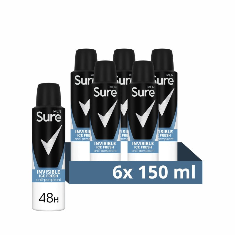 Sure Men Anti Perspirant Ice Fresh 150ml - Case of 6 Wholesale