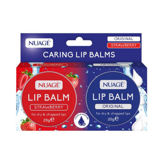 Nuage Caring Lip Balms Original & Strawberry 2 Pack