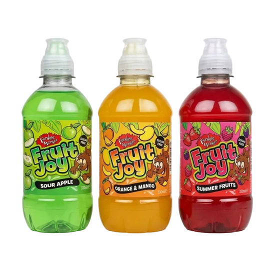 Funkee Monkee Fruit Joy Still Juice Bottles Assorted Flavours 330ml 