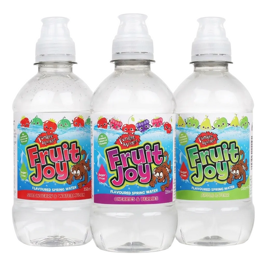Funkee Monkee Fruit Joy Flavoured Spring Water (Still) Bottles Assorted Flavours 330ml (12pk)