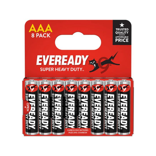 Eveready Super Heavy Duty AAA 8 Pack - Case of 20