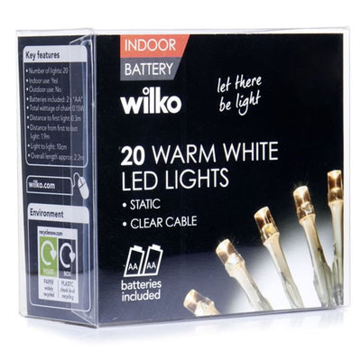 Wilko White Lights 20 LED
