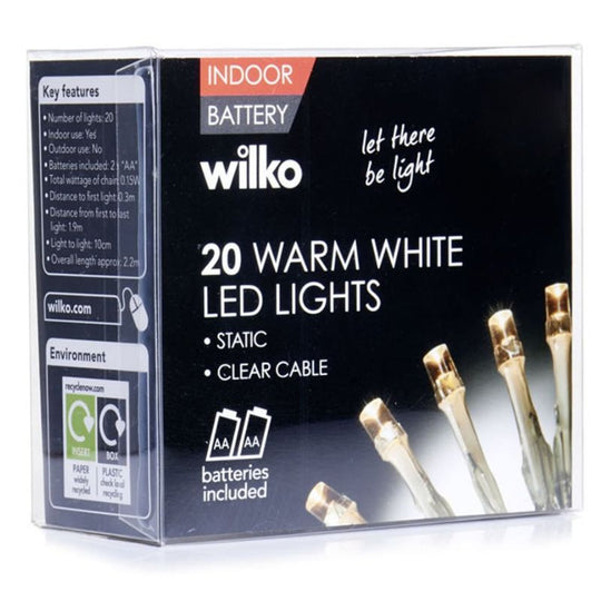 Wilko White Lights 20 LED