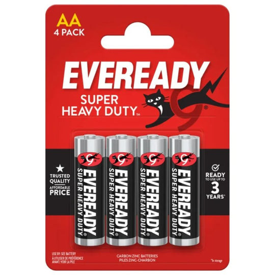 Eveready Super Heavy Duty AA 4 Pack - Case of 12