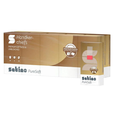 Satino Pocket Tissues Handkerchiefs 4 Ply 15 Pack
