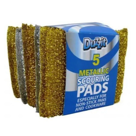 Duzzit Metallic Scouring Pads 5 Pack