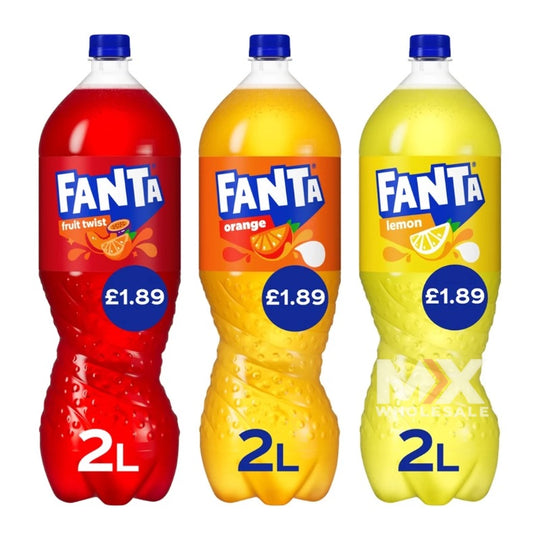 Pallet Deal : 432 x Fanta 2L Bottles Assorted Flavours PMP £1.89 (72x6pk)
