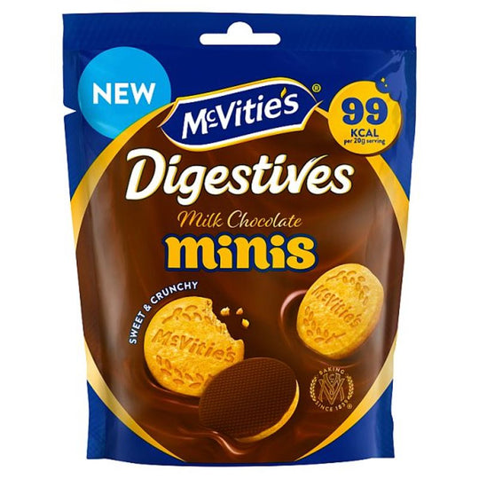McVitie's Mini Chocolate Digestives Biscuits Pouch 80g PMP £1.25 - Case of 6