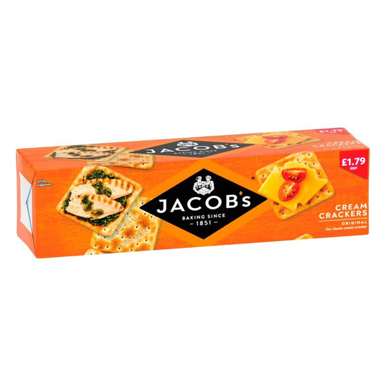Jacob's Cream Crackers 300g PMP £1.79 - Case of 12