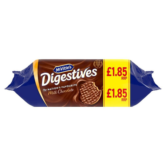 McVitie's Milk Chocolate Digestives Biscuits 266g PMP £1.85 - Case of 15