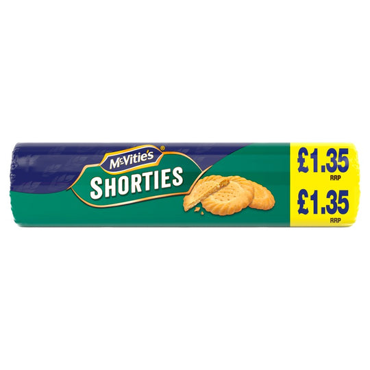 McVitie's Shorties Biscuits 300g PMP £1.35 - Case of 12
