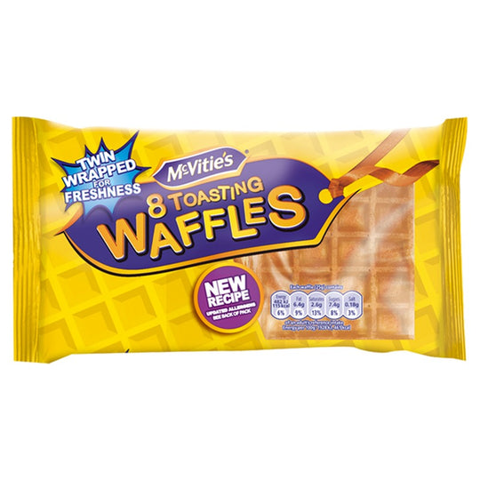 McVitie's Toasting Waffles Multipack 8x28g - Case of 10